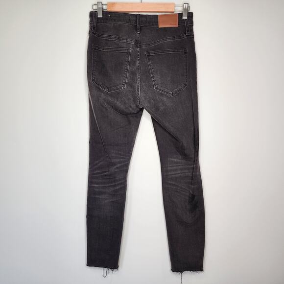 Madewell Curvy High-Rise Skinny Jeans Size 27 PETITE Black Sea Wash - Picture 6 of 11